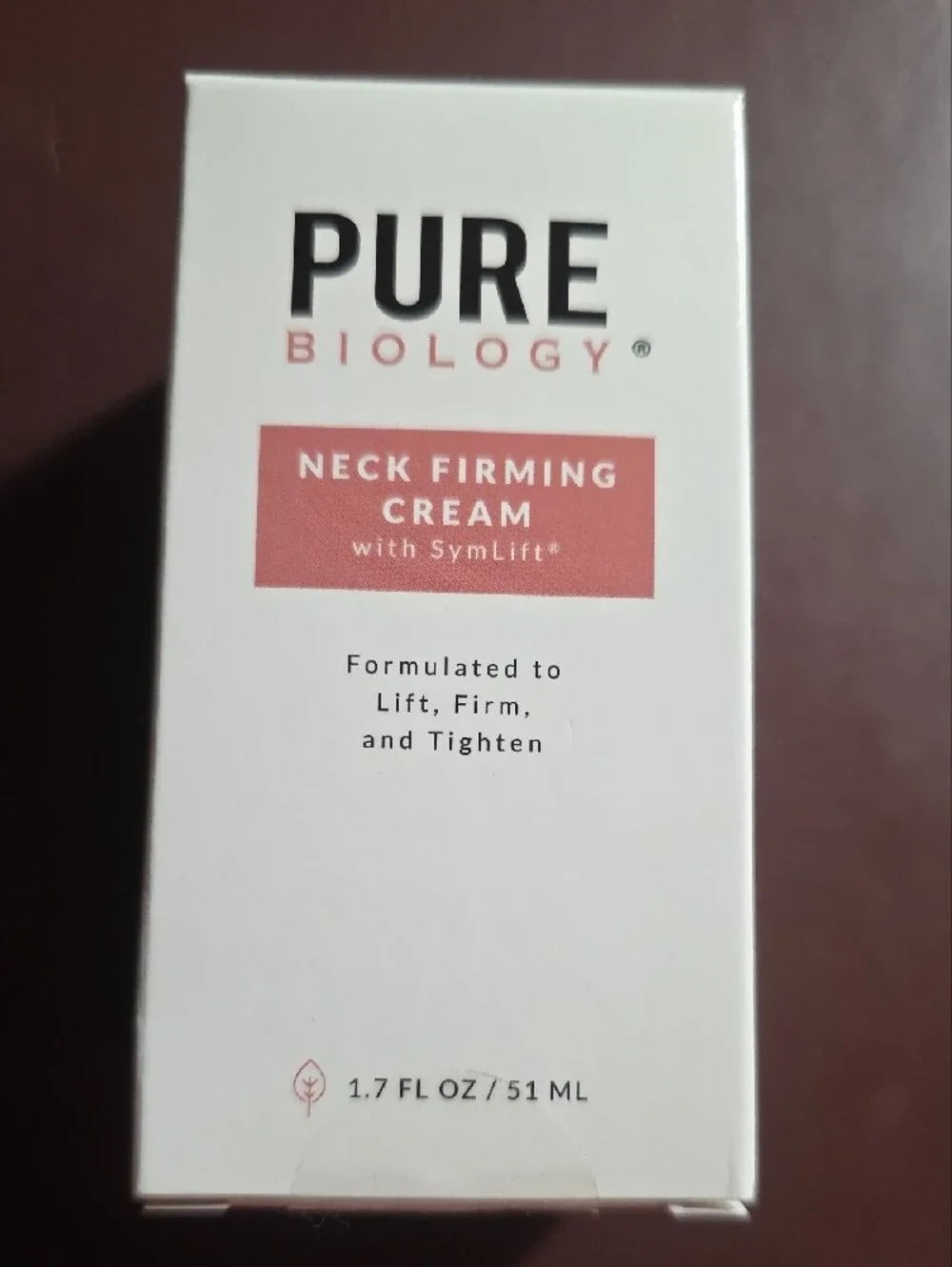 Pure Biology Neck Firming Cream With Symlift 1.7 FL Oz New In Box